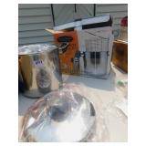 DEEP FRYER & STOCK POT 3 PC SET NEW