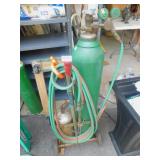 OXYGEN ACETELENE TANKS & DOLLY