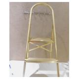 GOLD COLOR STEP STOOL 39" H