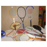VARIOUS TENNIS RACKETS WILSON TOTAL OF 8