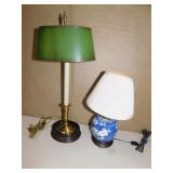 TWO LAMPS 23"H AND 15"H