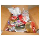 BOX OF ASSORTED RIBBONS
