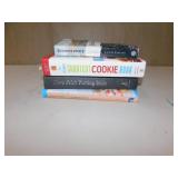 TWO COOKING BOOKS; PUTTING BIBLE; ELIZABETH ST