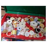 BOX OF ASSORTED RIBBONS