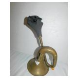 BRASS HORN DAMAGED RUBBER