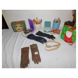 GLOVES , PENS ETC