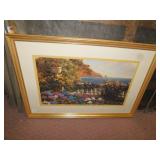 FRAMED PRINT 27" H X 38.5" WIDE DOUBLE MAT