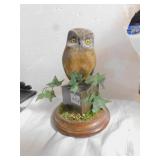 10" OWL FIGURE SIGNED ON BASE BY ED MCCARRICK
