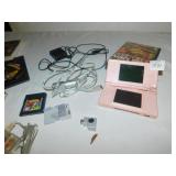 NINTENDO DS LITE WITH BROKEN HINGE; DOES NOT