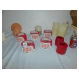 SANTA CANDLES IN MUGS, TURKEY ETC.