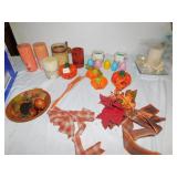 PUMPKINS, EGG CANDLES, ETC.