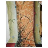 FINE ART TAPESTRY; WICKER HANGING PIECE;
