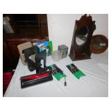 OVAL MIRROR WOOD FRAME, WOOD SHELF, LARGE SWEATER