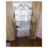WIRE RACK W/ IVY DESIGN 50" H X 21" W X 13" D