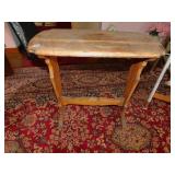 OAK SIDE TABLE 24" X 24" W X 12" H