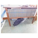 TABLE WOOD HOLDING BOOKS.  BOOKS NOT INCLUDED 37"