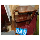 TABLE WITH WATER DAMAGE