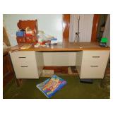 CREDENZA W/ 4 DRAWERS FORMICA TOP 5