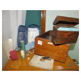 LUNDSTROM WOOD DRAWER, OAK FILE BOX, DOCTOR