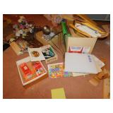 COPY PAPER, SILK FLOWERS, DESK LAMP, COMMAND