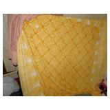 CHENILLE BEDSPEADS 1 GOLD, 1 PINK