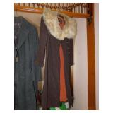 COAT W/ FAUX COLLARS