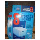 8 STORAGE BOXES