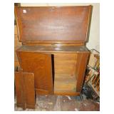 OAK PROJECT W/ DESK SECTIONS W/ DROP DOOR