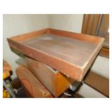 METAL STORAGE BOXES, WOOD TRAY, TURNTABLE PART