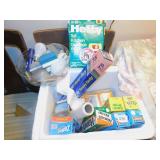 ALUMINUM FOIL AND CLING WRAP; LIGHT BULBS;