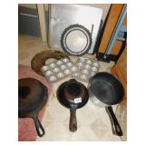 PANS; POTS; BAKING EQUIPMENT; CAST IRON SKILLETS