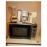 MIXER; CAN OPENER; COFFEE POT; PAPER TOWEL