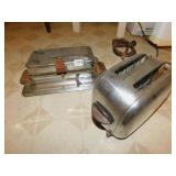 VINTAGE TOASTER; WAFFLE MAKER PRESSER