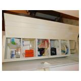 METAL CABINET WITH CONTENTS 62" H 15" W 12"D;