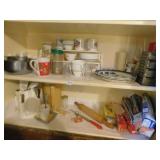 FLORAL MUGS; TEACUPS; REAL OLD WILLOW PLATES SOME