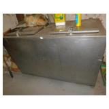 VINTAGE METAL FREEZER FOR SCRAP METAL