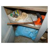 STEEL WOOL, ELECTRIC HEDGE TRIMMERS, ETC.