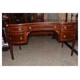 HECKMAN KIDNEY SHAPE DESK WITH INLAY 5