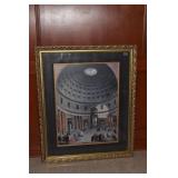 44" X 36" PRINT COLUMN PRINT FRAME IN FRAME