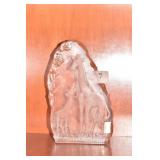 8" H CRYSTAL GIRAFFE ETCHED FIGURE