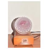 PLANET ART FROSTED GLASS W/ LIGHT UP STAND