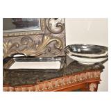 HOME STAR OVAL BOWL 14" X 10" AND TRAY 17" X 7.5"