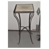 TILE INSET TOP FERN STAND 30" H X 12" SQ. TOP