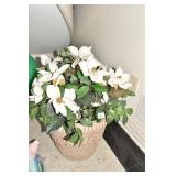 PLANTER W/ ARTIFICIAL FLOWERS 26" H
