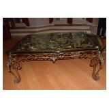 CAST IRON VERY ONATE BASE BEVELED EDGE COFFEE