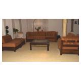 LENOR SECTION SOFA 6 SECTION & OTTOMAN - CAN USE