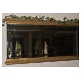 BEVELED MIRROR W/ IVY 54" X 26.5" H