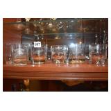 ASSORTED HI BALL GLASSES, CHIVAS REGAL, CUTTY