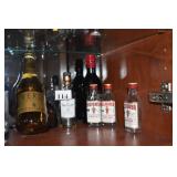 BEEFEATERS, VERDI, ETC. W/ CHIVAS GLASSES,