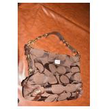 BROWN COACH SHOULDER BAG